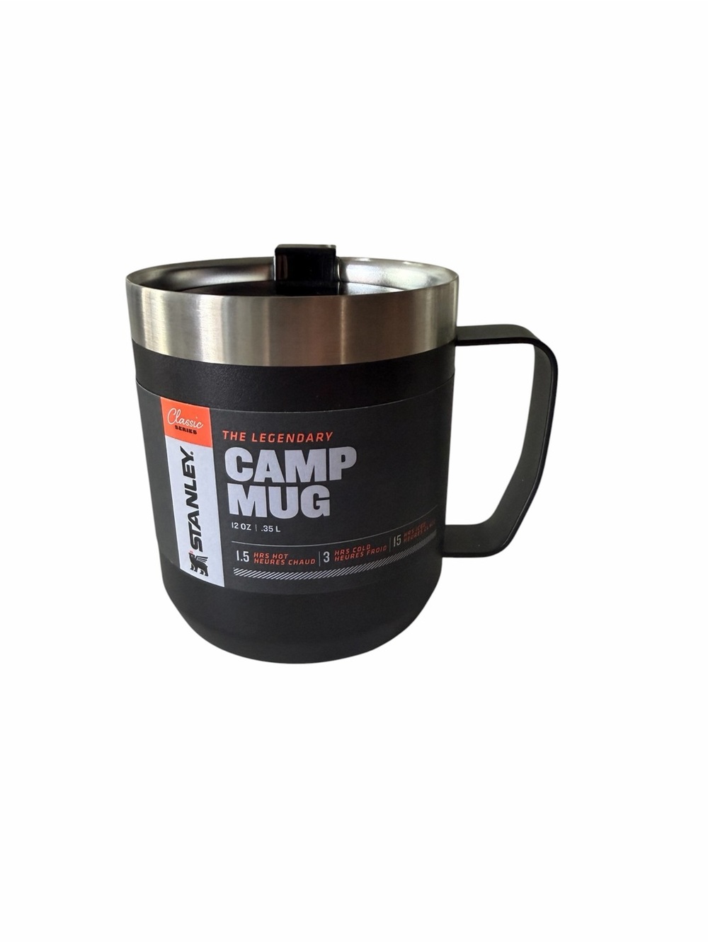 Stanley Classic Legendary Camp Mug- Insulated Tumbler-12 oz-black-New